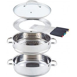 NuWave Stainless Steel Cookware Steamer and Fondue Set