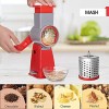LISA ENJOYMENT Rotary Cheese Grater 4 in 1 Cheese Grater for Kitchen Vegetable Slicer Easy to Clean Manual Food Processor for Fruit Vegetables Nuts Best Gift for Men Women