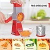 LISA ENJOYMENT Rotary Cheese Grater 4 in 1 Cheese Grater for Kitchen Vegetable Slicer Easy to Clean Manual Food Processor for Fruit Vegetables Nuts Best Gift for Men Women