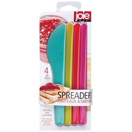 Joie 7" Multi Purpose Spreader Knife 4pc Set Great for Peanut Butter Cream Cheese Icing and More