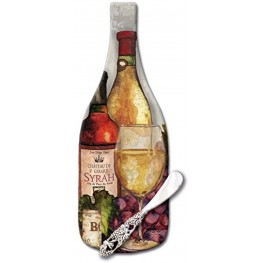 Wine Time Glass Cheese Server