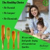 Healthy NO VARNISH Hand Made Wooden Spurtle set Spurtles kitchen tools As Seen On TV BluKonoi Premium Acacia Spurtle Wooden Cooking Utensils Wood Kitchen Utensil Set for Cooking
