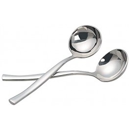 Qsbon 3-Piece Stainless Steel Soup Ladle Spoon Gravy Ladle Spoon Set