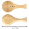 sansheng 30 Pieces Mini Wooden Spoons -3.5x1.1inch Nature Wooden Spoons for Desserts Seasoning Coffee Tea Sugar