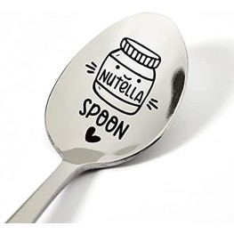 VIYZZX Nutella Lover Gifts for Men Women,Funny Nutella Spoon Engraved Stainless Steel,Cute Nutella Spoon for Mom Dad Papa Nana Best Friends Kids,Best Birthday Valentine Christmas Gifts