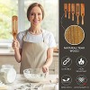 Wooden Spurtle and Spatula Set 5pcs Spurtles Kitchen Tools As Seen on TV Natural Teak Wooden Cooking Utensils Slotted Spurtles Set with Hanging Hole Heat Resistant Nonstick Wood Spoons for Cooking