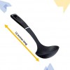 Basics Ladle Soup Spoon Nylon Ladle Great For Serving Soup And Gravy Deep Ladle With Long Handle Good Grip And Safe For Non-stick Pan And Safe From Heat