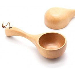 Bath Salt Scoop Wooden Ladle Spoon Scoops for Canisters Flour Scoop Ladles for Cooking