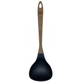 TongYuan Soup Ladle Spoon-Large Nylon Scoop with Soft Woodlike Handle Stylish And Comfortable Grip Strainer Ladle for Kitchen