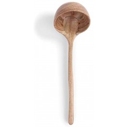 Unique Warm Natural Brown 13 x 4 Hand Formed Acacia Wood Kitchen Ladle