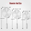 Hiware Stainless Steel Spider Strainer Skimmer Spoon for Frying and Cooking Set of 3 Wire Pasta Strainer with Long Handle Professional Kitchen Skimmer Ladle 13.8 15 & 16.4