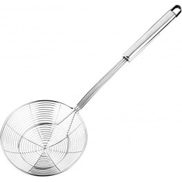 Stainless Steel Spider Strainer Skimmer Ladle,Wire Skimmer with Spiral Mesh Kitchen Colander Spoon for Cooking and Frying.5.5in