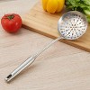 TBWHL Skimmer Slotted Spoon Heavy Duty 304 Stainless Steel Slotted Spoon with Vacuum Ergonomic Handle Comfortable Grip Design Strainer Ladle for Kitchen 14.96 Inches