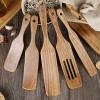 Wooden Spurtles Kitchen Tools Set Acacia Wood 7-Piece Spurtle Set Acacia wood spurtle kitchen utensils wooden spoons for cooking wooden cooking utensils for nonstick cookware 7