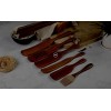Wooden Spurtles Kitchen Tools Set Acacia Wood 7-Piece Spurtle Set Acacia wood spurtle kitchen utensils wooden spoons for cooking wooden cooking utensils for nonstick cookware 7