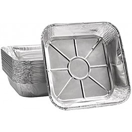 20 Pcs Aluminum Foil Pans,Disposable Square Aluminum Tray,8 Inch Aluminum Foil Tins for Heating,Cooking,Baking,Storing,Prepping Food