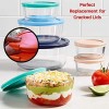 ExcelGadgets Silicone Stretch Lids Reusable Silicone Lids Replacement Lids,【6 Pack of Platinum Grade Lids】Silicone Food Bowl Covers for Food Storage Reusable Saran Wrap Microwave Oven & Dishwasher Safe