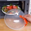 Microwave Splatter Cover BPA-Free Plastic Microwave Plate Cover Guard lid with steam Vents Keeps Microwave Oven Clean 10.5 inch Round