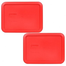 Pyrex 7210-PC Rectangle Red 3 Cup Storage Lid for Glass Dish 2 Red