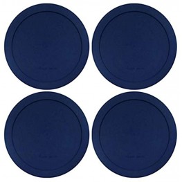 Universal Lids for Pyrex and Anchor Glass Containers 4-Cups Blue-4 PACK
