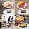 4 Inch Non Stick Egg Rings 6 Inch Stainless Steel Pancake Rings 8 Inch Omelet Rings Griddle Ring Set Fried Egg Poacher Egg Cooking Mold with Oil Brush for Eggs Omelets Pancakes Muffins