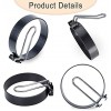 ASFSKY Egg Ring Round Circle Egg Ring Set Stainless Steel Ring Non-rusting Non-deformable Non-stick Round Egg Pancake Maker Mold Kitchen Cooking Tool for Frying Egg Meat Pie 2