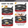Egg Ring Round Professional Pancake Mold Egg Cooker Rings For Cooking Stainless Steel Non Stick Round Egg Ring Mold For Fried Egg Pancakes Sandwiches 4PCS 4 PCS