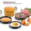 Eggs Rings 4 Pack Stainless Steel Egg Cooking Rings Pancake Mold for frying Eggs and Omelet