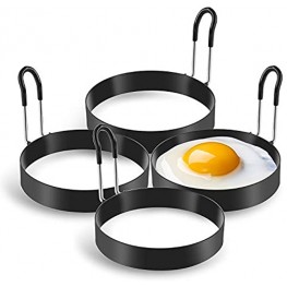 Eggs Rings 4 Pack Stainless Steel Egg Cooking Rings Pancake Mold for frying Eggs and Omelet
