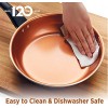 Farberware Glide Ceramic Nonstick Dishwasher Safe Egg Poacher Pan Skillet with 4 Poaching Cups and Lid 8 Inch Black