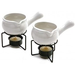 Norpro Ceramic Butter Warmers Set of 2 1 3 cup 3 oz White