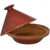 Raphael Rozen Tagine Cooking Pot Authentic Handmade Clay Cookware 10 Quarts Family Size with Recipe Book