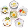 Stainless Steel Omelet Mold Non Stick Fried Egg Mold with Handle Pancake Ring Metal Kitchen Cooking Tool for Breakfast Red
